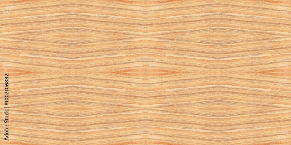 Naklejka premium Wooden book match tile design, abstract geometric seamless pattern, golden-red colour texture background, vintage galicha parking tile design