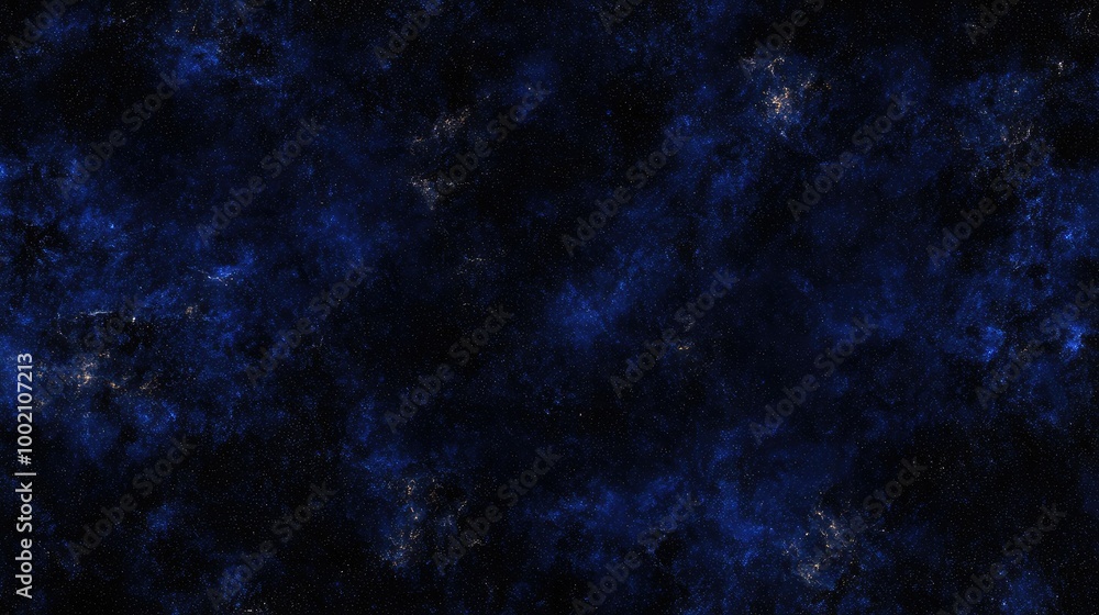Blue nebula clouds forming in outer space background Blue nebula clouds forming in outer space background
