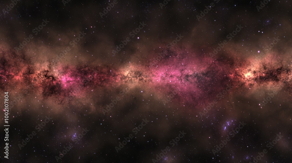 Fototapeta premium Deep space gradient background with galaxy and stars
