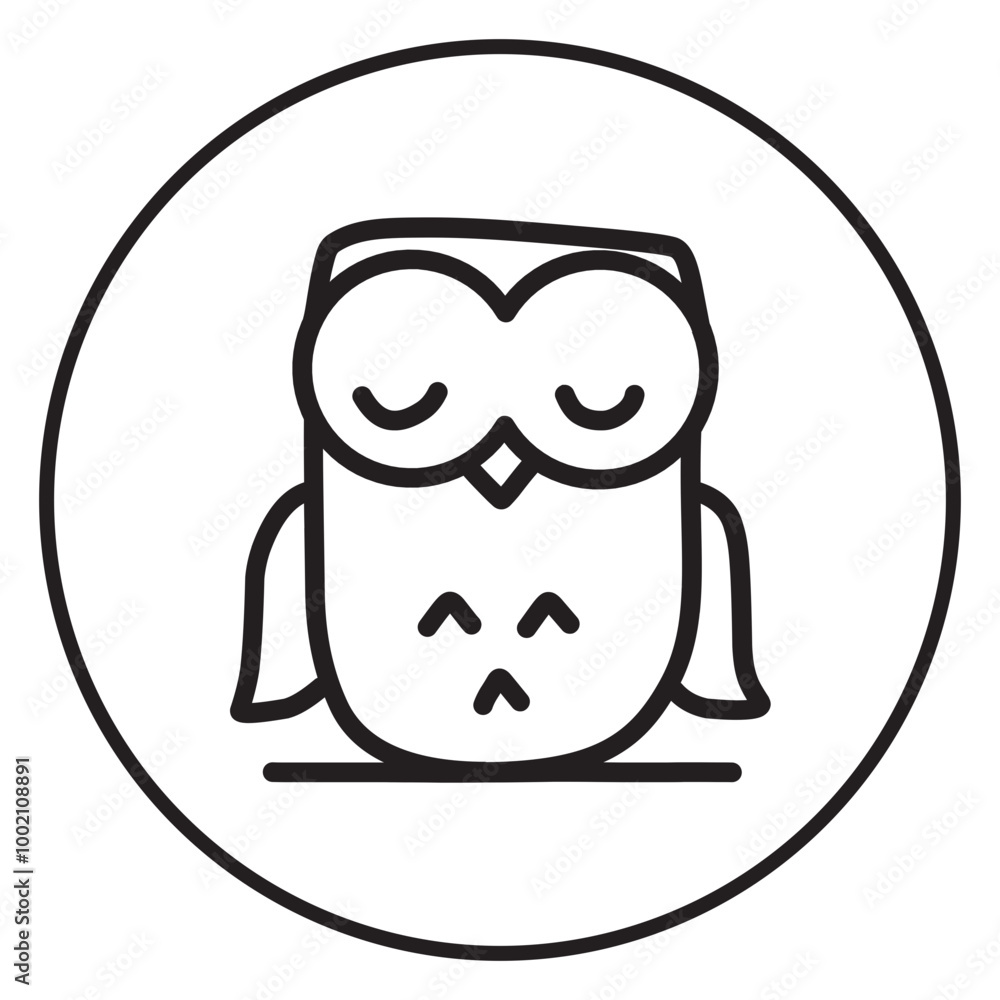 Owl Icon Line Owl Icon Line
