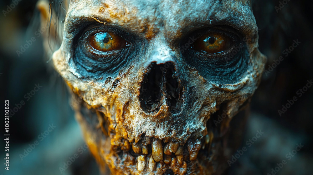 A portrait of a dead man for a masquerade or horror party. A portrait of a dead man for a masquerade or horror party.