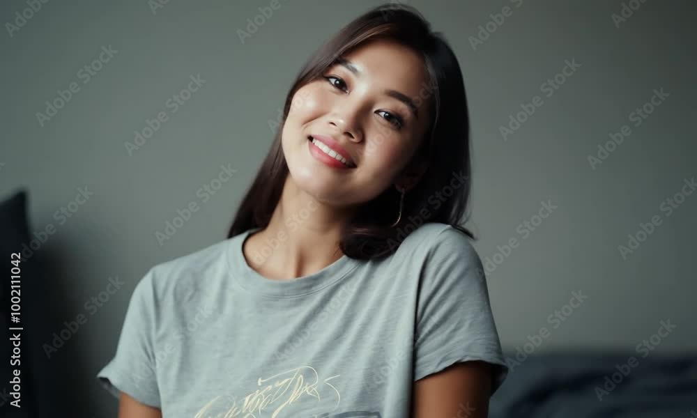 Korean Girl Looking at Camera Korean Girl Looking at Camera