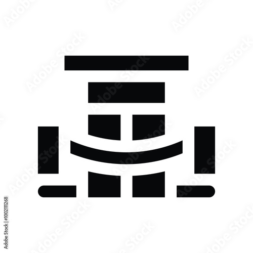 backstage icon. vector glyph icon for your website, mobile, presentation, and logo design.