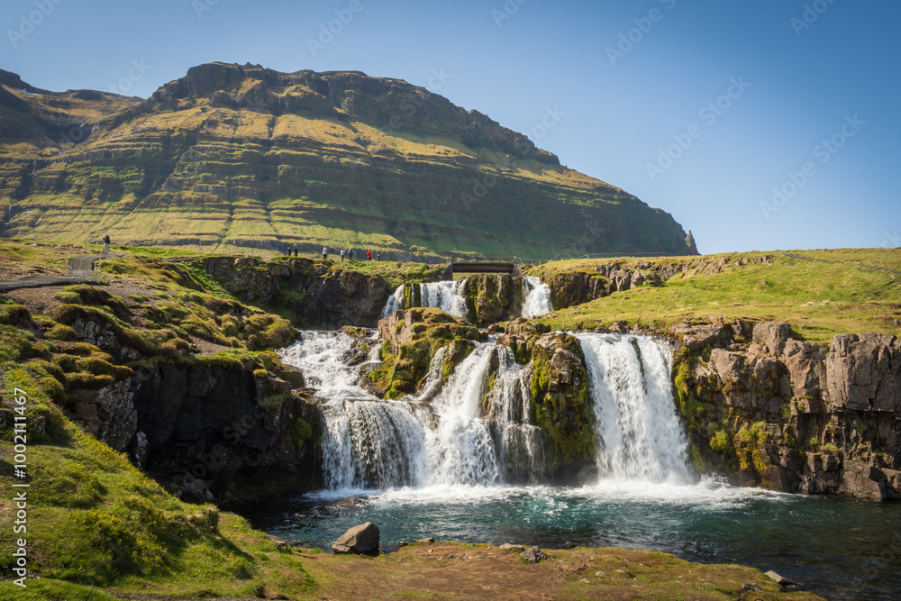 Mt. Kirkjufell and Kirkjufellsfoss Waterfall Mt. Kirkjufell and Kirkjufellsfoss Waterfall