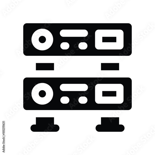 Free Download amplifier icon. vector glyph icon for your website, mobile, presentation, and logo design. - GFXLoad
