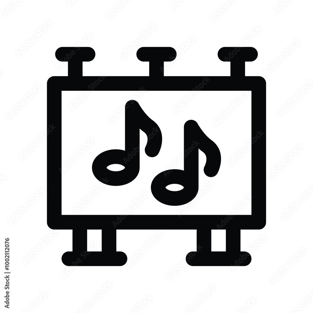 billboard icon. vector line icon for your website, mobile, presentation, and logo design. billboard icon. vector line icon for your website, mobile, presentation, and logo design.