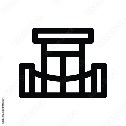 backstage icon. vector line icon for your website, mobile, presentation, and logo design.