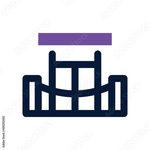 backstage icon. vector dual tone icon for your website, mobile, presentation, and logo design.