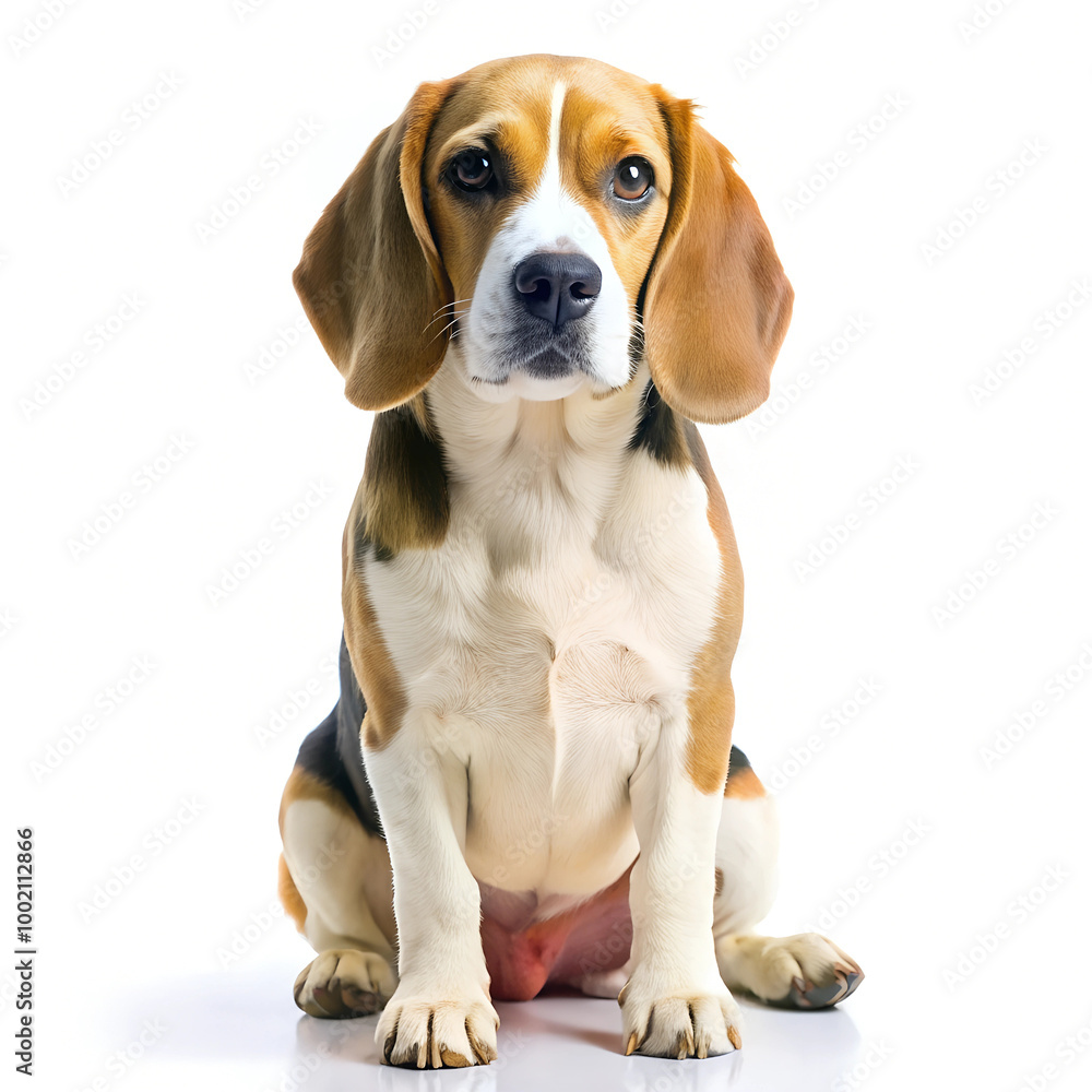 beagle puppy on white background beagle puppy on white background