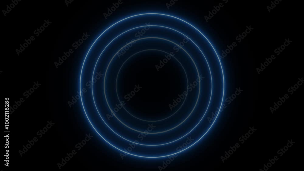 Abstract glowing neon circle animation Abstract glowing neon circle animation