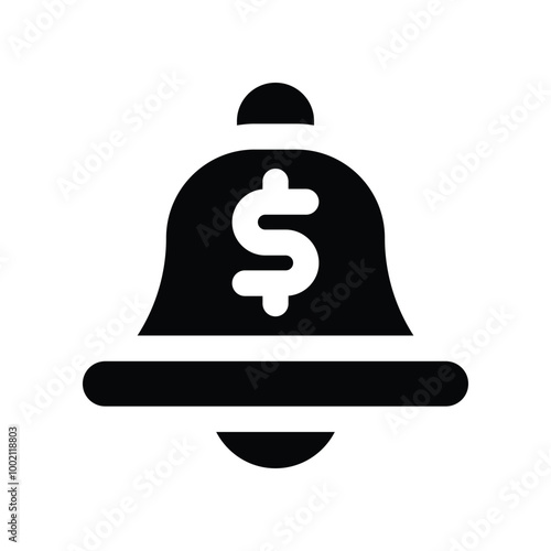 notification icon. vector glyph icon for your website, mobile, presentation, and logo design.