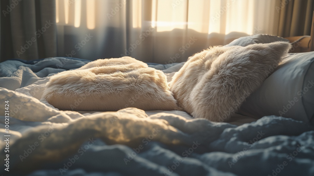 Cozy Morning with Fluffy Pillows Cozy Morning with Fluffy Pillows
