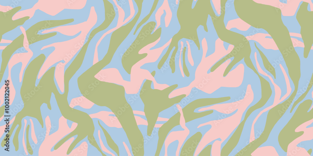 Seamless Modern Camouflage Pattern Seamless Modern Camouflage Pattern