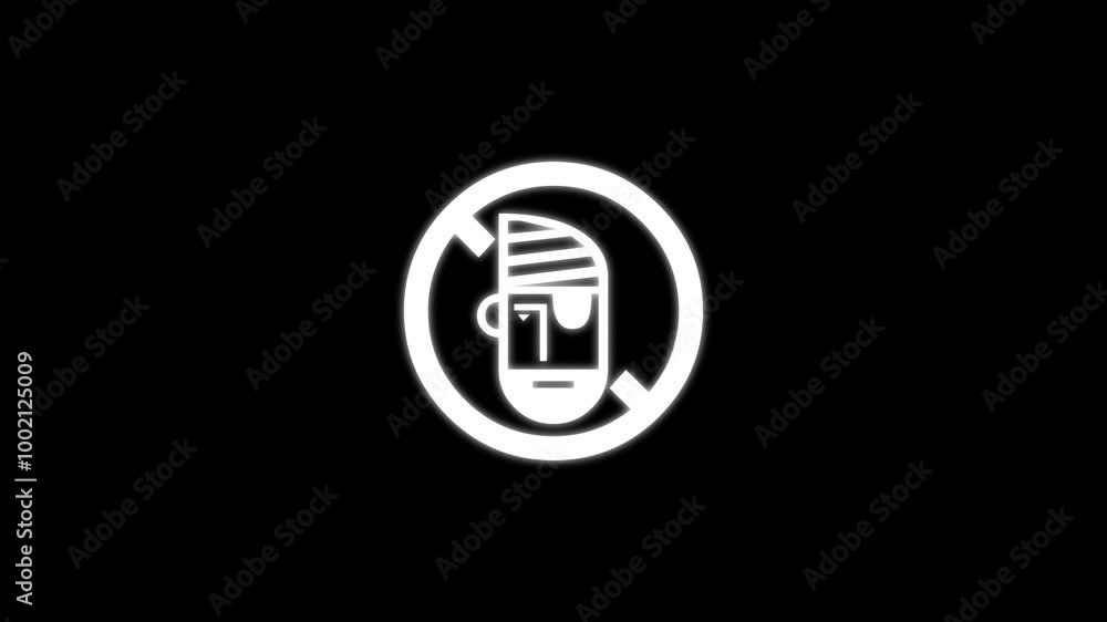 Copy protection shape icon stroke round animation . Copy protection shape icon stroke round animation .