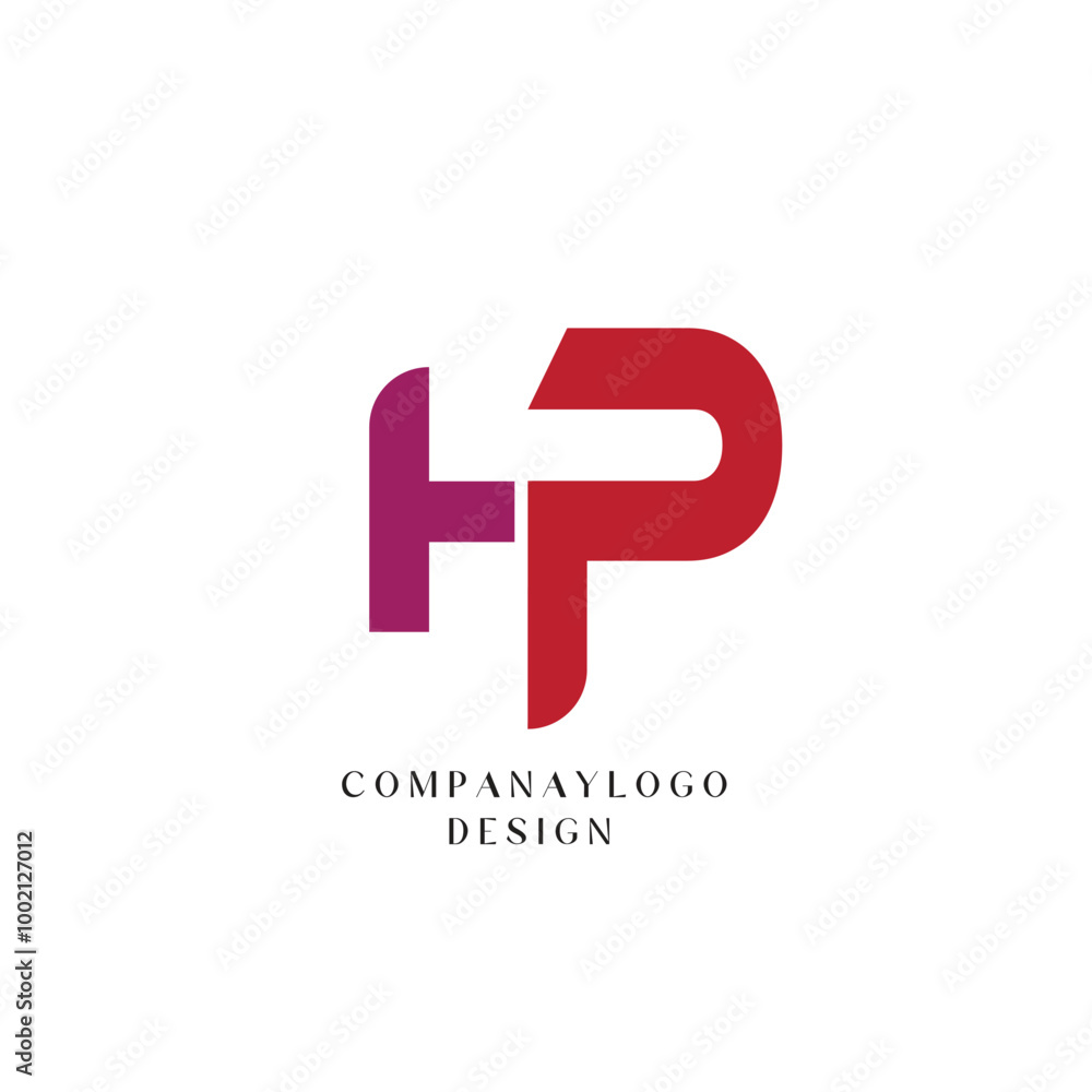 HP letter logo creative design with vector graphic, HP unique design HP letter logo creative design with vector graphic, HP unique design