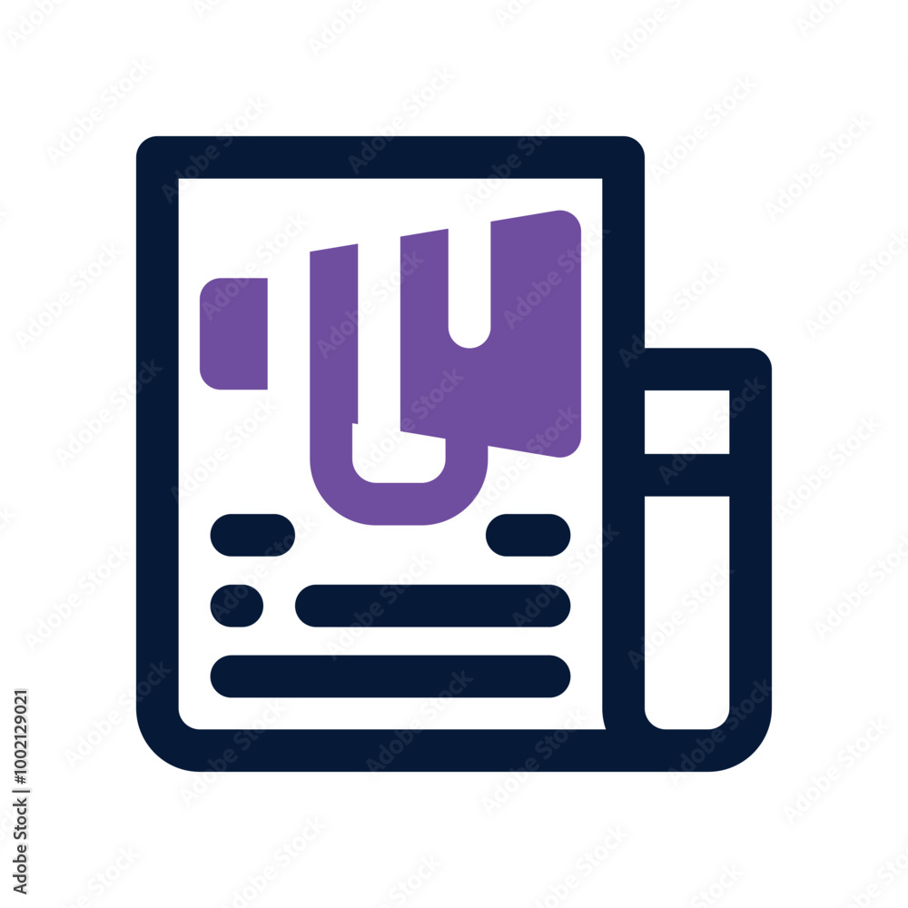 newspaper icon. vector dual tone icon for your website, mobile, presentation, and logo design. newspaper icon. vector dual tone icon for your website, mobile, presentation, and logo design.