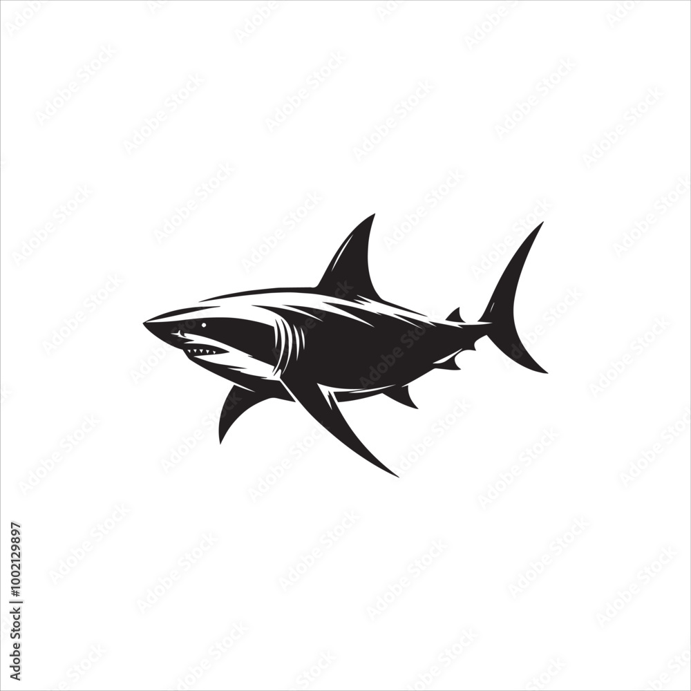 Obraz premium Shark Silhouettes