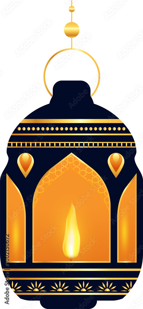 Obraz premium Diwali decorative lamp element, festival of light, PNG file no background