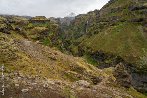 Múlagljúfur Canyon and Waterfalls in Iceland