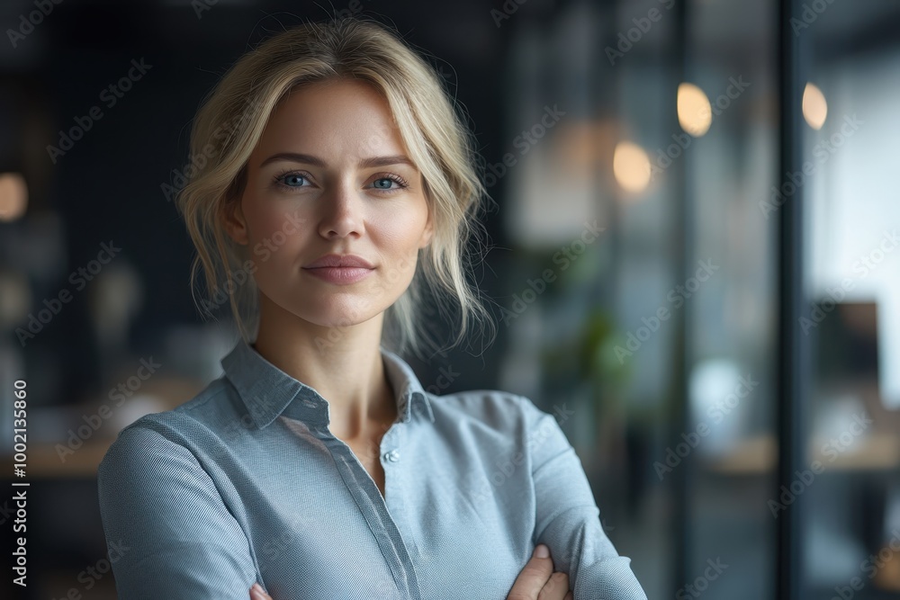 Stressful Businesswoman Practicing Deep Breathing for Anxiety Relief in Office Stressful Businesswoman Practicing Deep Breathing for Anxiety Relief in Office