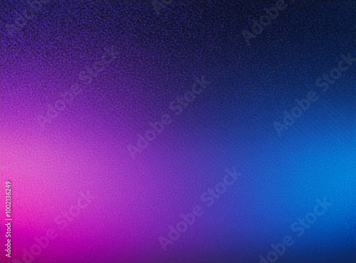 Grainy gradient poster background, purple blue pink black vibrant noisy texture banner cover.