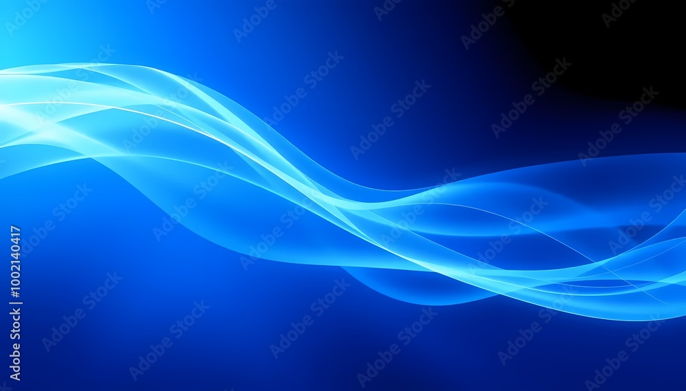 Fototapeta premium abstract blue wave background