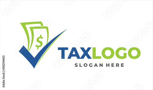 tax company logo design vector