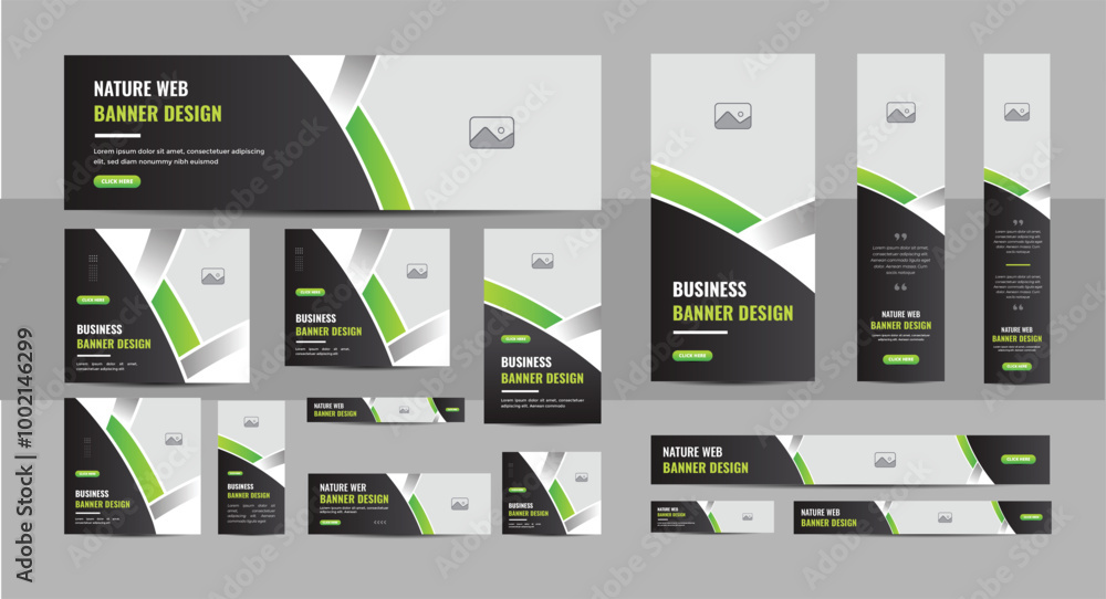 Lawn care or agro farm web banner template, Lawn mower garden or landscaping service web banner template