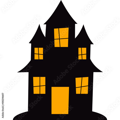 Halloween House Silhouette