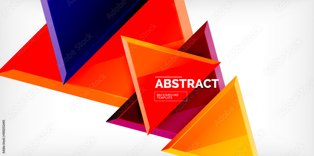 Abstract background - glossy triangles. Vector Illustration For Wallpaper, Banner, Background, Card, Book Illustration, landing page Abstract background - glossy triangles. Vector Illustration For Wallpaper, Banner, Background, Card, Book Illustration, landing page