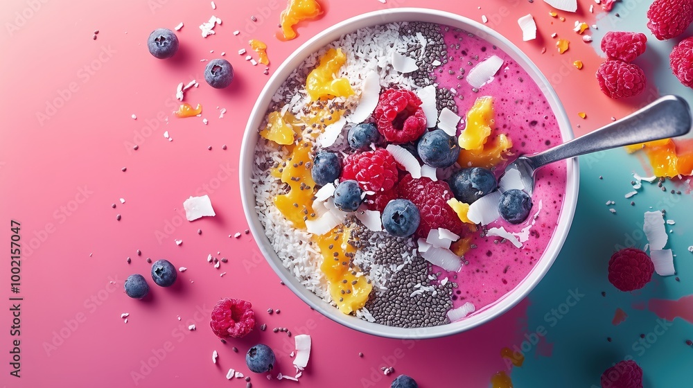 Vibrant Smoothie Bowl with Toppings Vibrant Smoothie Bowl with Toppings