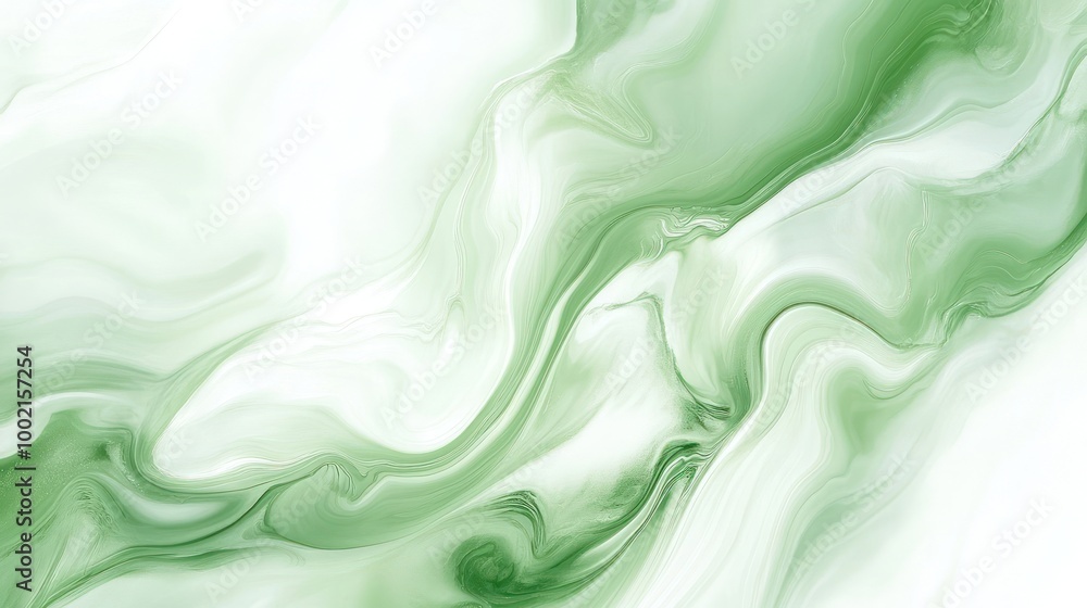 Abstract green and white marble texture with swirling patterns. Abstract green and white marble texture with swirling patterns.