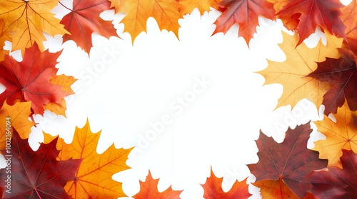 autumn leaves frame