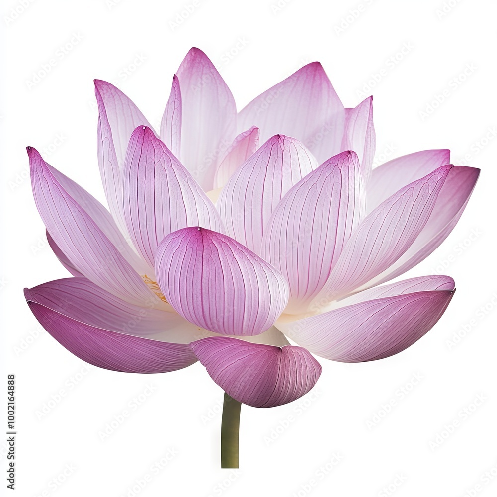 Zen lotus flower isolated on white background Zen lotus flower isolated on white background