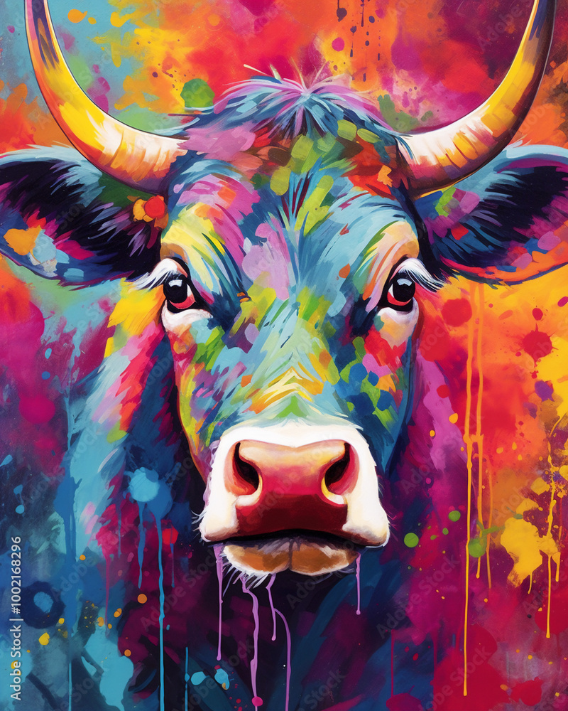 Experience the beauty of a multicolor cow through Colorful Wildlife Experience the beauty of a multicolor cow through Colorful Wildlife
