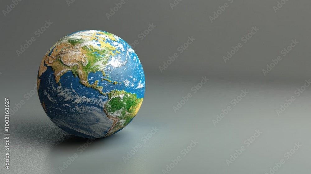 A 3D rendering of a worldwide globe, spinning slowly to showcase all continents. A 3D rendering of a worldwide globe, spinning slowly to showcase all continents.