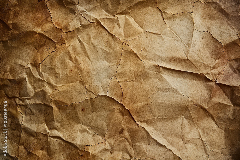 Beautiful texture old crumpled paper, design abstract background Beautiful texture old crumpled paper, design abstract background