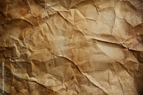 Beautiful texture old crumpled paper, design abstract background