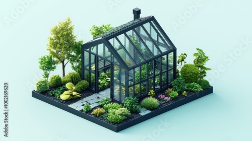 Eco-Friendly Greenhouse Oasis: Plants and Insects Harmoniously Combat Greenhouse Gases in Miniature Ecosystem