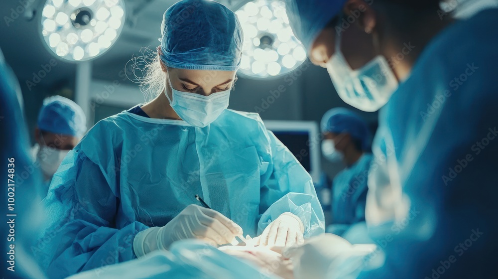 A doctor examines the healing progress of a patient’s wound, noting the regeneration of tissue. A doctor examines the healing progress of a patient’s wound, noting the regeneration of tissue.