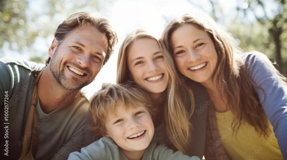 Portrait of a happy family. Portrait of a happy family.