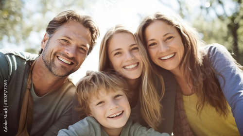 Portrait of a happy family.