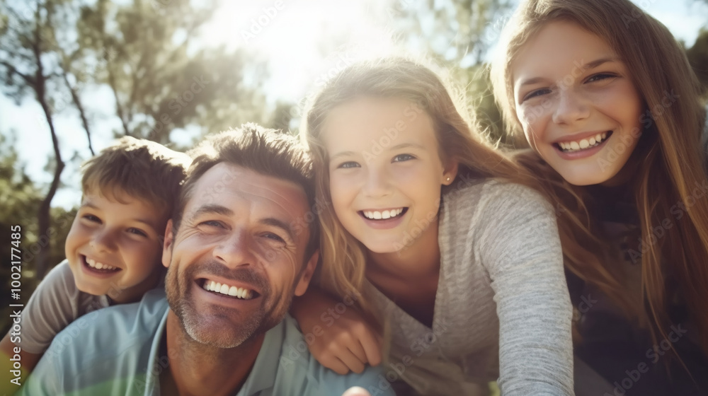 Portrait of a happy family. Portrait of a happy family.