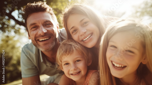 Portrait of a happy family.