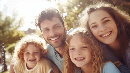 Portrait of a happy family.