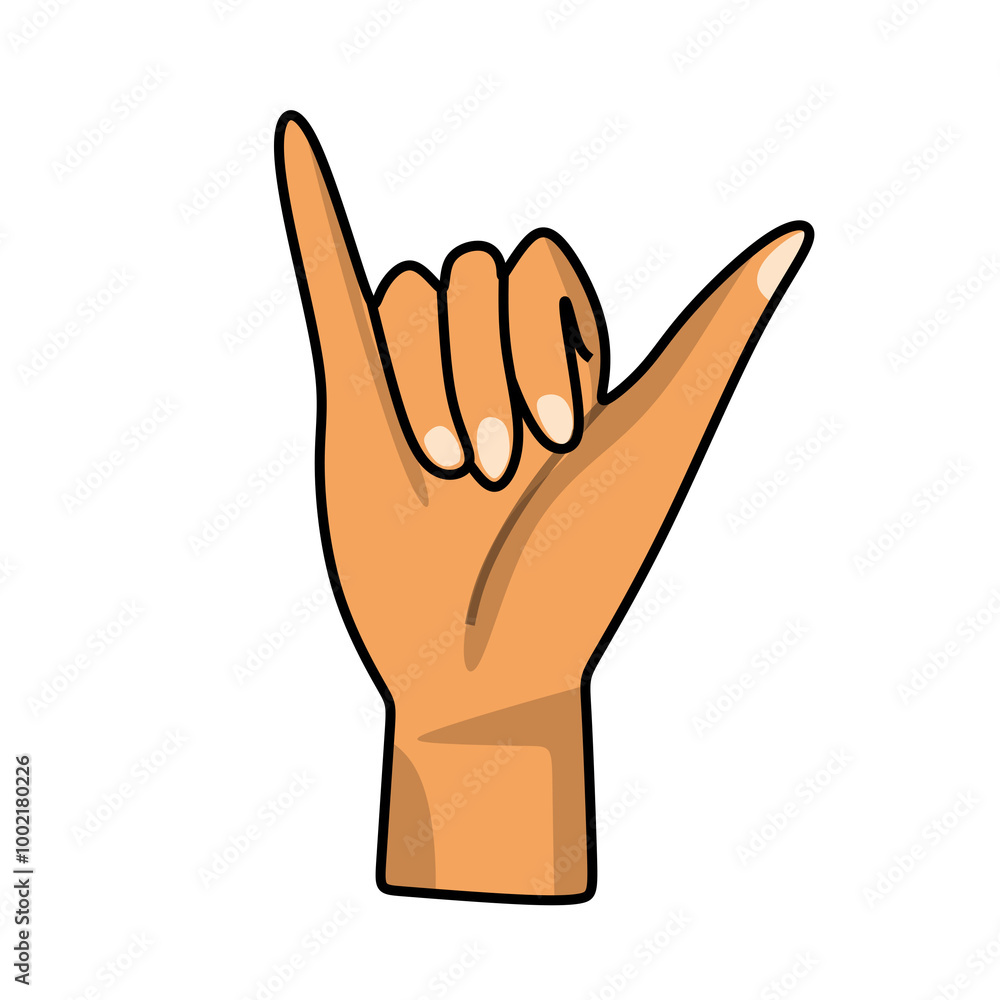 hand symbol isolated on white hand symbol isolated on white