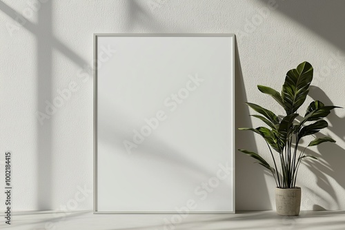 Wallpaper Mural A3 Poster Mockup on White Background created with Generative AI Torontodigital.ca