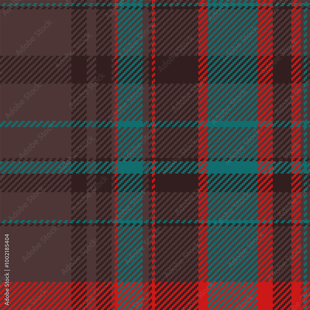 Tradition textile tartan fabric, napkin check vector plaid. Seventies pattern seamless texture background in red and dark colors. Tradition textile tartan fabric, napkin check vector plaid. Seventies pattern seamless texture background in red and dark colors.