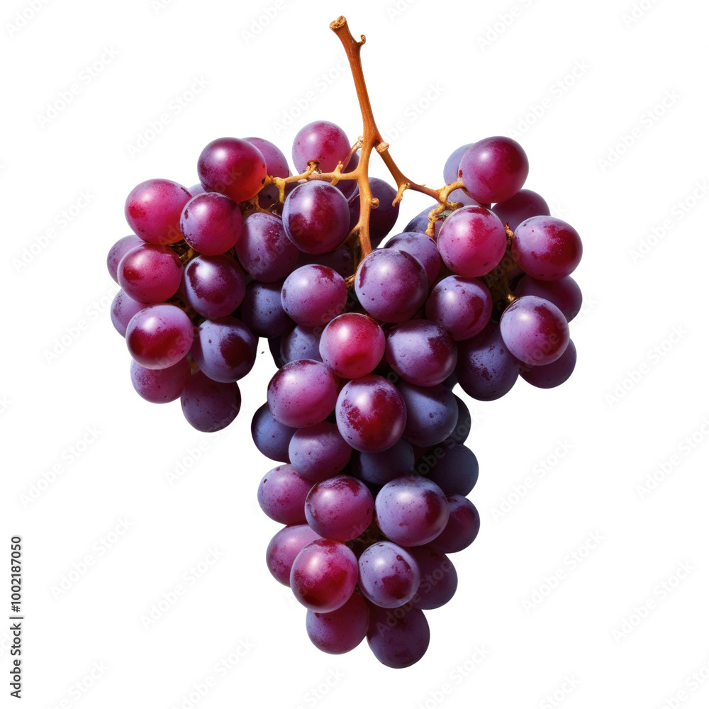 Fototapeta premium red grapes isolated on white