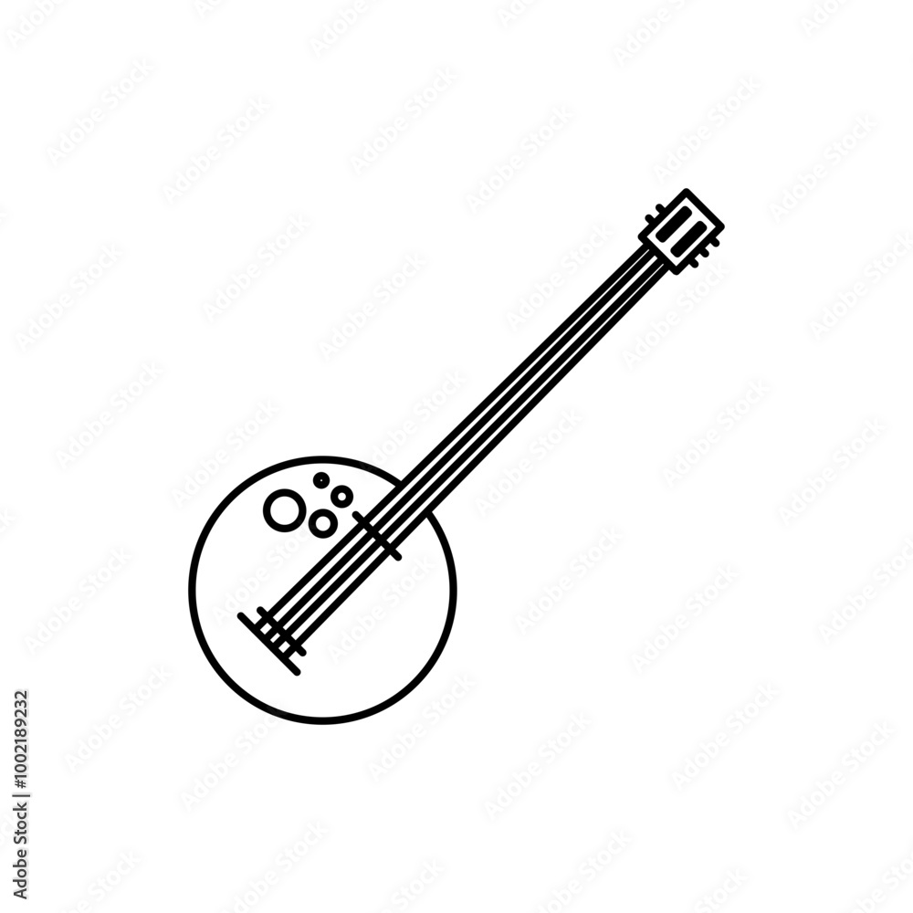 Middle Eastern guitar icon, gambus guitar Middle Eastern guitar icon, gambus guitar